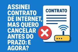 Imagem da notícia Assinei Contrato de Internet, Mas Quero Cancelar Antes do Prazo: E Agora?
